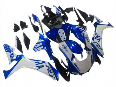 Lojas Carenagens Moto Yamaha YZF 1000 R1 2020-2025 - Branco Azul Amarelo Néon Preto Brilhante