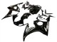 Lojas Carenagens Moto Yamaha YZF R6S 2006-2009 - Preto Brilhante Branco Decalques