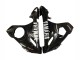 Lojas Carenagens Moto Yamaha YZF R6S 2006-2009 - Preto Brilhante Branco Decalques