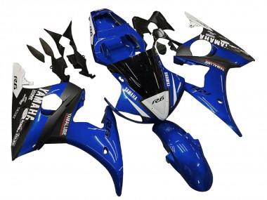Lojas Carenagens Moto Yamaha YZF R6 2003-2004 - Azul Branco Preto Brilhante Yamalube