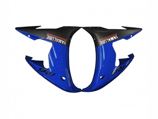 Lojas Carenagens Moto Yamaha YZF R6 2003-2004 - Azul Branco Preto Brilhante Yamalube