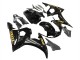 Lojas Carenagens Moto Yamaha YZF R6 2003-2004 - Preto Brilhante Ouro Decalques