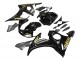 Lojas Carenagens Moto Yamaha YZF R6S 2006-2009 - Preto Brilhante Ouro Decalques
