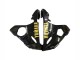 Lojas Carenagens Moto Yamaha YZF R6S 2006-2009 - Preto Brilhante Ouro Decalques