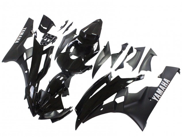 Lojas Carenagens Moto Yamaha YZF 600 R6 2006-2007 - Preto Brilhante Preto Fosco
