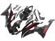 Lojas Carenagens Moto Yamaha YZF 600 R6 2008-2016 - Preto Brilhante Preto Fosco Vermelho Listra