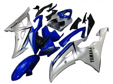 Lojas Carenagens Moto Yamaha YZF 600 R6 2008-2016 - Prata Azul