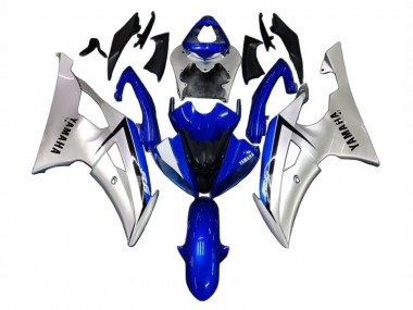 Lojas Carenagens Moto Yamaha YZF 600 R6 2008-2016 - Prata Azul