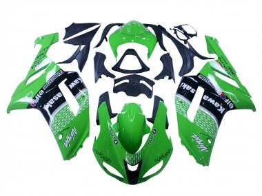 Lojas Carenagens Moto Kawasaki ZX6R 2007-2008 - Verde Preto Ninja
