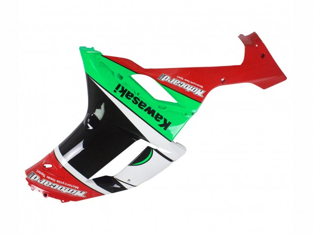 Lojas Carenagens Moto Kawasaki ZX6R 2007-2008 - Verde Vermelho