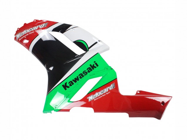 Lojas Carenagens Moto Kawasaki ZX6R 2007-2008 - Verde Vermelho