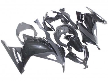 Lojas Carenagens Moto Kawasaki EX300 2013-2024 - Preto Brilhante