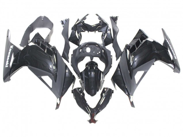 Lojas Carenagens Moto Kawasaki EX300 2013-2024 - Preto Brilhante