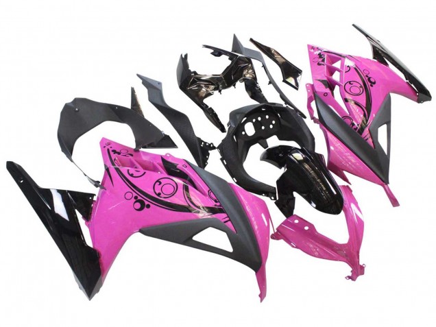 Lojas Carenagens Moto Kawasaki EX300 2013-2024 - Rosa Preto