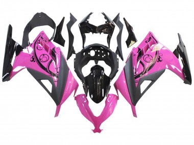 Lojas Carenagens Moto Kawasaki EX300 2013-2024 - Rosa Preto