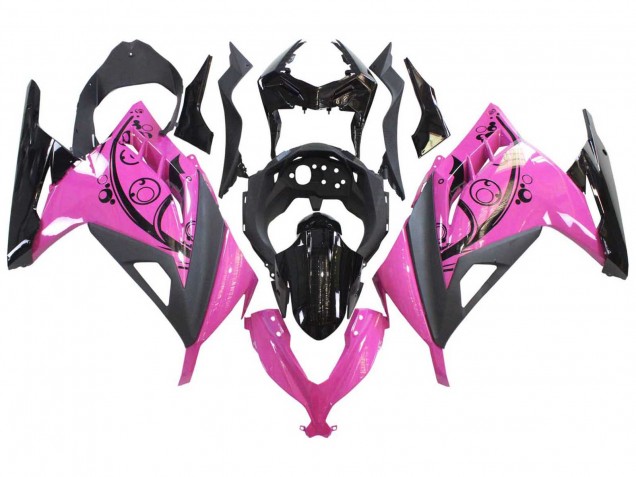 Lojas Carenagens Moto Kawasaki EX300 2013-2024 - Rosa Preto
