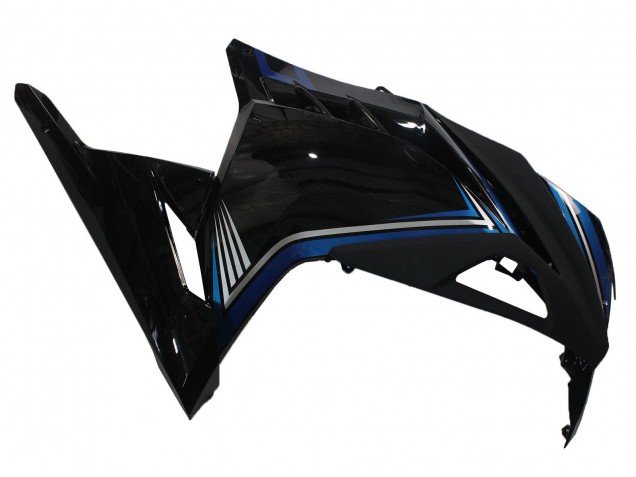 Lojas Carenagens Moto Kawasaki EX300 2013-2024 - Preto Brilhante Azul