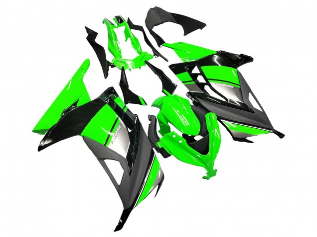 Lojas Carenagens Moto Kawasaki EX300 2013-2024 - Verde Prata Preto