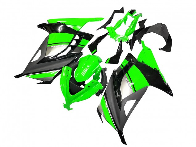 Lojas Carenagens Moto Kawasaki EX300 2013-2024 - Verde Prata Preto