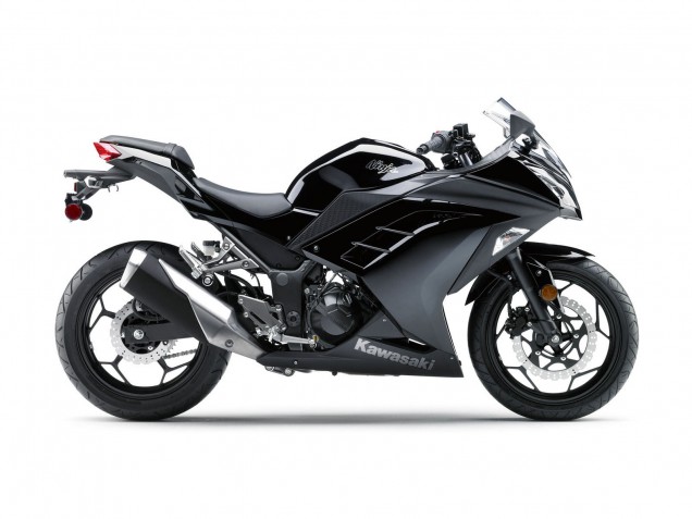 Lojas Carenagem Moto Kawasaki EX300 2013-2024 - Preto Brilhante Preto Fosco