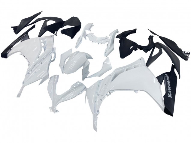 Lojas Carenagens Moto Kawasaki EX300 2013-2024 - Branco Preto