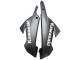 Lojas Carenagens Moto Kawasaki EX300 2013-2024 - Branco Preto