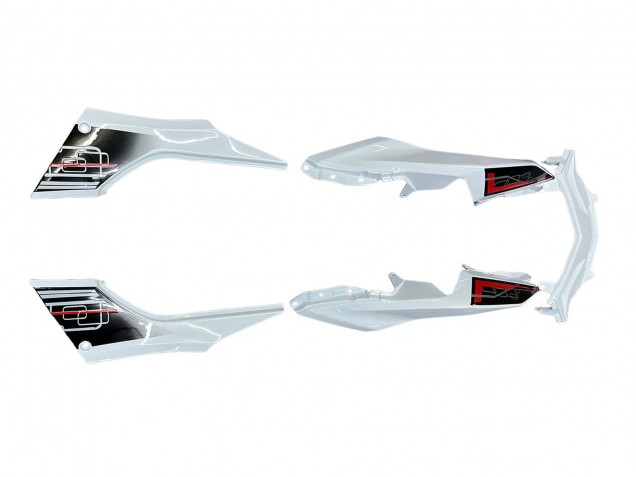 Lojas Carenagens Moto Kawasaki EX300 2013-2024 - Branco Vermelho Preto