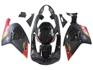 Lojas Carenagens Moto Aprilia RS125 2000-2005 - Preto Vermelho Amarelo