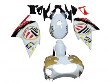 Lojas Carenagens Moto Aprilia RS125 2000-2005 - Branco Amarelo Vermelho