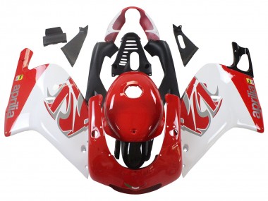 Lojas Carenagens Moto Aprilia RS125 2000-2005 - Branco Vermelho