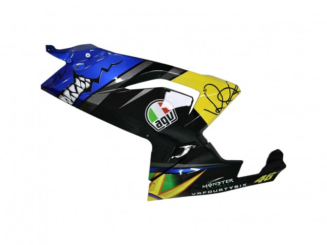 Lojas Carenagens Moto Aprilia RS125 2006-2011 - Azul Amarelo Preto Tubarão