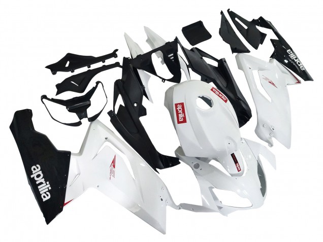 Lojas Carenagens Moto Aprilia RS125 2006-2011 - Branco Preto Vermelho