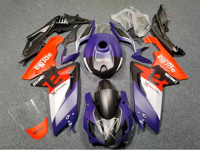 Lojas Carenagens Moto Aprilia RS125 2006-2011 - Roxo Escuro Vermelho Preto Branco
