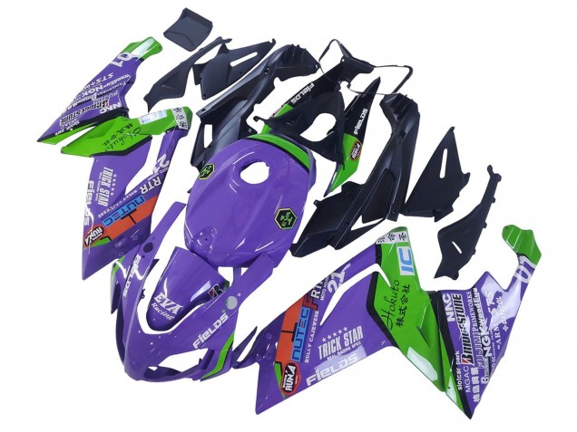 Lojas Carenagens Moto Aprilia RS125 2006-2011 - Roxo Verde Vermelho