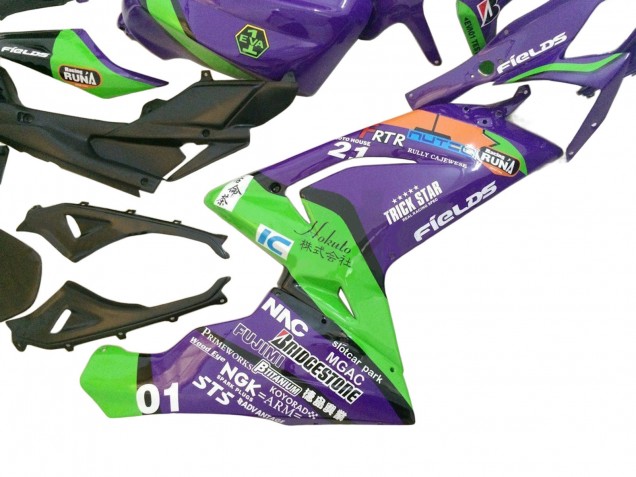 Lojas Carenagens Moto Aprilia RS125 2006-2011 - Roxo Verde Vermelho