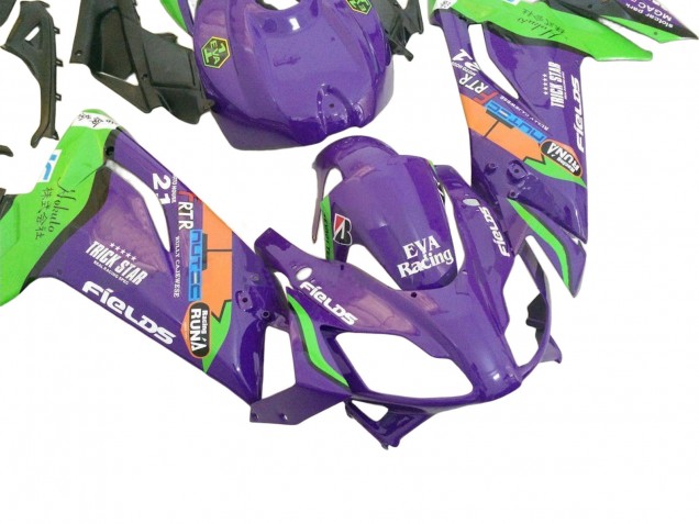 Lojas Carenagens Moto Aprilia RS125 2006-2011 - Roxo Verde Vermelho