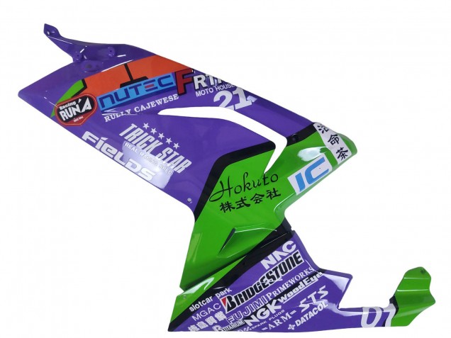 Lojas Carenagens Moto Aprilia RS125 2006-2011 - Roxo Verde Vermelho