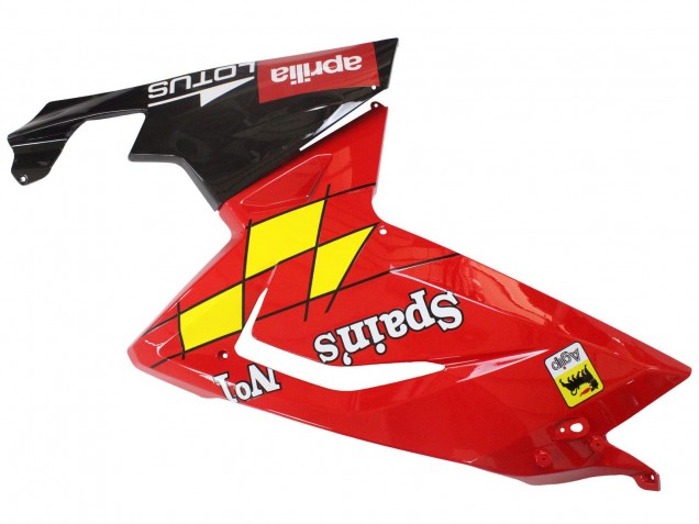 Lojas Carenagens Moto Aprilia RS125 2006-2011 - Vermelho Branco Amarelo Preto
