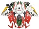 Lojas Carenagens Moto Aprilia RS125 2006-2011 - Branco Vermelho Verde
