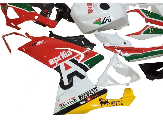 Lojas Carenagens Moto Aprilia RS125 2006-2011 - Branco Vermelho Verde