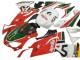 Lojas Carenagens Moto Aprilia RS125 2006-2011 - Branco Vermelho Verde
