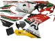 Lojas Carenagens Moto Aprilia RS125 2006-2011 - Branco Vermelho Verde