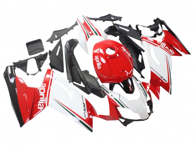 Lojas Carenagens Moto Aprilia RS125 2006-2011 - Branco Vermelho Preto