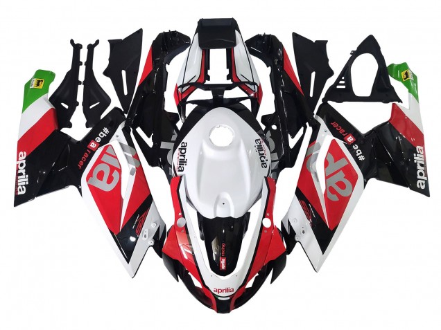 Lojas Carenagens Moto Aprilia RS125 2006-2011 - Branco Vermelho Preto Verde