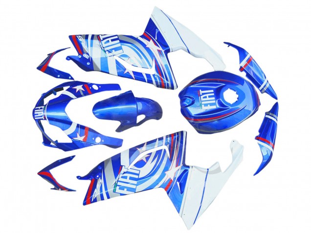 Lojas Carenagens Moto Aprilia RS125 2006-2011 - Branco Azul Vermelho