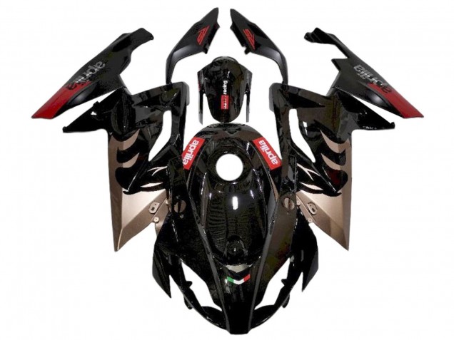 Lojas Carenagens Moto Aprilia RS125 2006-2011 - Preto Brilhante Vermelho