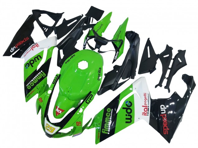 Lojas Carenagem Moto Aprilia RS125 2006-2011 - Verde Branco Preto