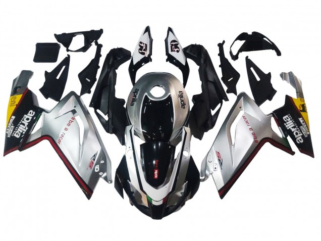 Lojas Carenagens Moto Aprilia RS125 2006-2011 - Prata Preto