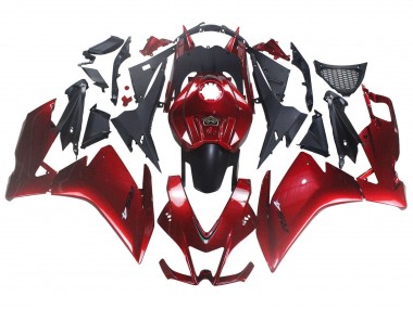 Lojas Carenagem Moto Aprilia RS4 50 125 2012-2018 - Vermelho Preto Fosco