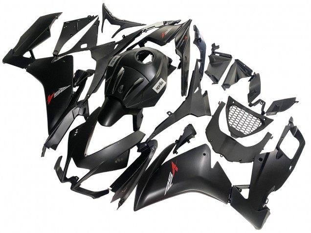 Lojas Kits Carenagem Moto Aprilia RS4 50 125 2012-2018 - Preto Fosco